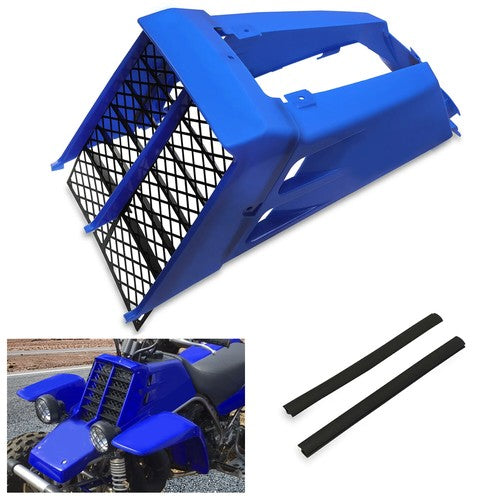 Solid Spare NEW For Yamaha Banshee 350 plastic gas tank side covers + grill 1987-2006 BLUE