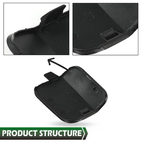 Solid Spare Fit For 20-23 Toyota Highlander Front Bumper Tow Eye Hook Cover Right Side