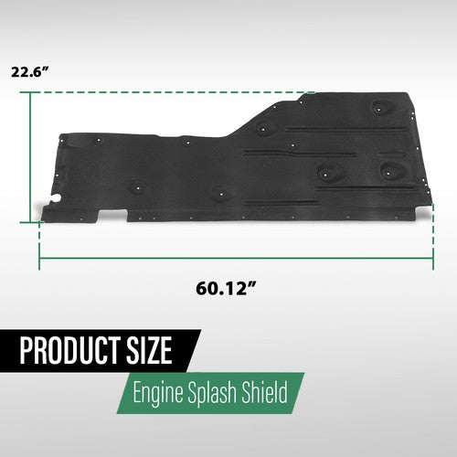 Solid Spare Rear Passenger Right Side Engine Splash Shield Fit For 2006-2015 BMW 3 Series X1