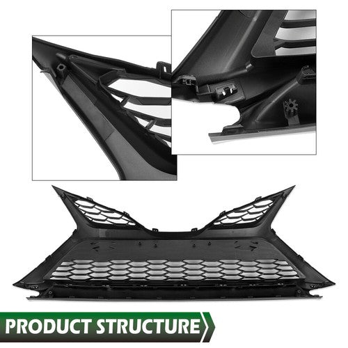 Solid Spare Fit For 2021-2023 Toyota Camry SE XSE Front Bumper Lower Grille W/O Sensor Holes