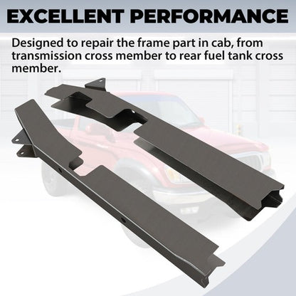 Solid Spare Frame Rust Repair Set & Repair Plate Steel For Toyota Tacoma Regular Cab 1996-04