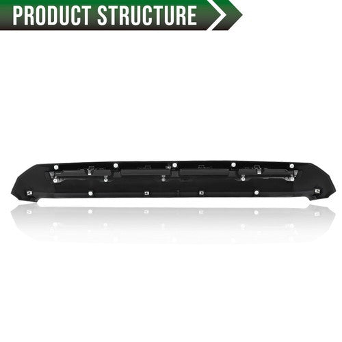 Solid Spare Front Upper Hood Bulge Molding Matte Black Fit For 2014-2021 Toyota Tundra