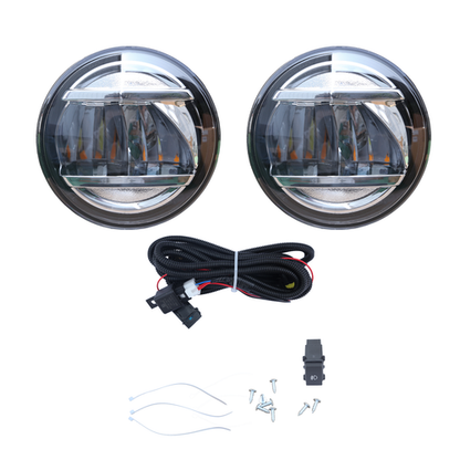 Fit 2024 Subaru Crosstrek Full LED Front Fog Lights Lamp Double light W/Switch