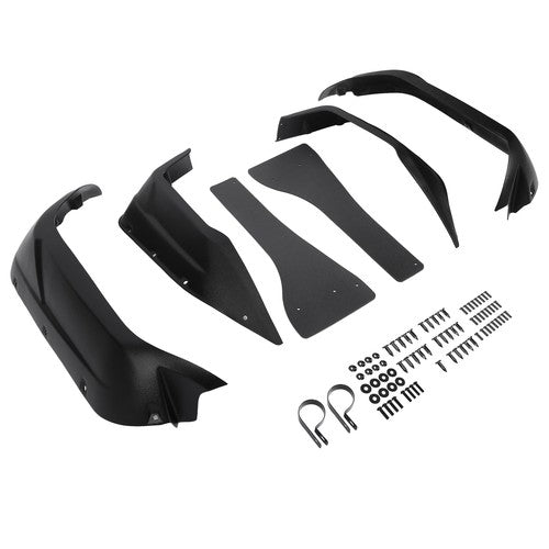 Solid Spare Fit YAMAHA VIKING VI 2014 2015-2023 PE Black Extended Fender Flares W/ Hardware