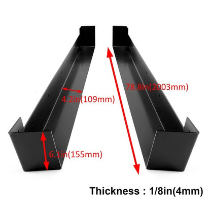 Solid Spare Pair of Rock Sliders Rock Panel Steel For All Variants Of Hmmwv's M998 M1038 Etc