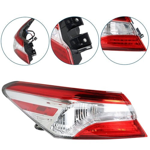 Solid Spare Rear Tail Light Outer Lamp Driver/LH Side For Toyota Camry SE LE 2018 2019 2020