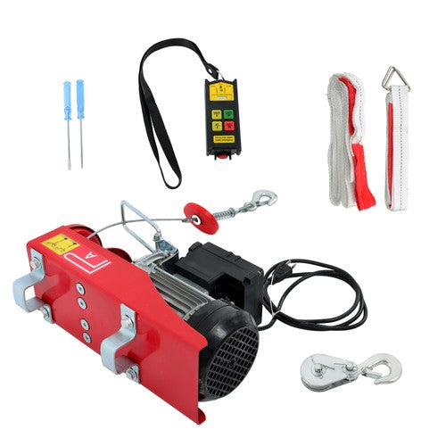 Solid Spare 110V 880lbs Automatic Lift Electric Hoist with 328ft Wireless Remote Control