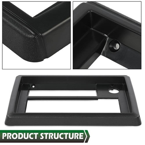 Solid Spare Radio Face Plate Black Fit For 81-88 Chevy El Camino Monte Carlo GMC Caballero