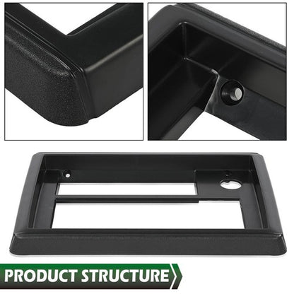 Solid Spare Radio Face Plate Black Fit For 81-88 Chevy El Camino Monte Carlo GMC Caballero