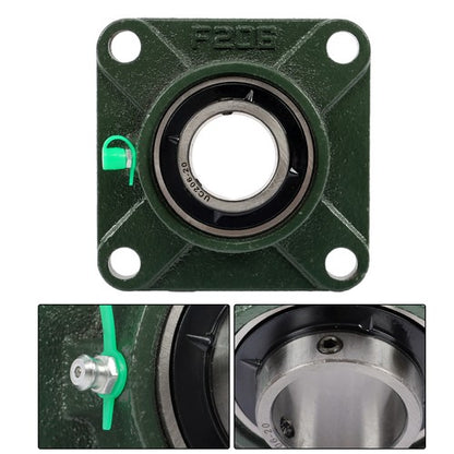 Solid Spare 10× UCF206-20 Self-Aligning 1-1/4" Bore Pillow Block Flange Bearing 4 Bolt