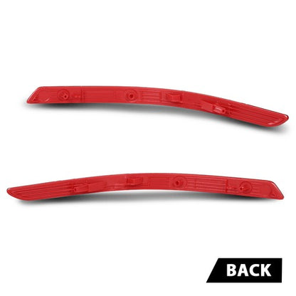 Solid Spare Fit For 2014-2015 Kia Optima Red Rear Bumper Reflector Left+Right Side