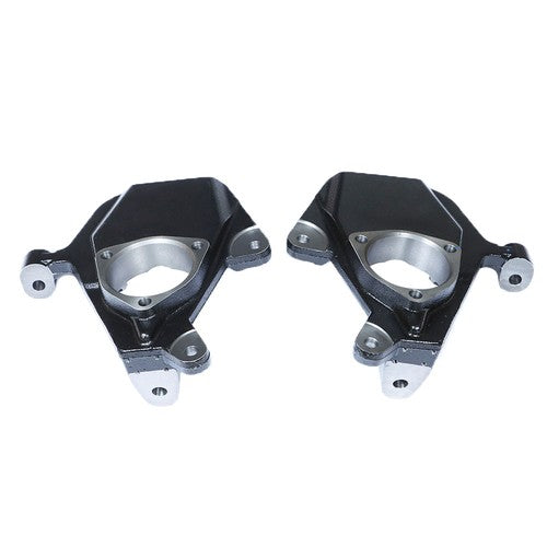 Solid Spare Black 2" Drop Lowering Spindles For Chevy GMC Silverado Sierra 1500 1999-2006