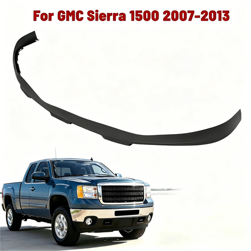 Solid Spare Black Front Lower Bumper Air Deflector Valance For GMC Sierra 1500 2007-2013