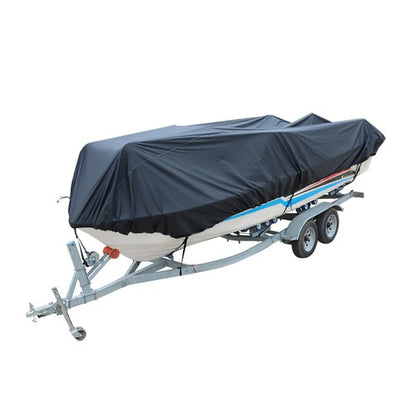Solid Spare 11-13FT Heavy Duty Trailerable Boat Cover Waterproof Fish Ski V-Hull Runabout US