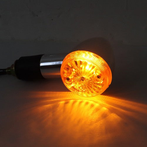 Solid Spare 2× Motorcycle Turn Signal Blinker Indicator for Honda Suzuki Yamaha Chrome
