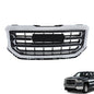 Solid Spare Front Bumper Upper Grille Chrome Plastic For GMC Sierra 1500 2016 2017 2018