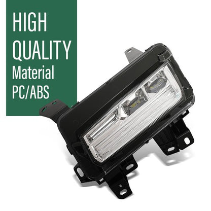 Solid Spare Fit For 2017-2020 Cadillac XT5 LED DRL Cornering Lamp Fog Light Left+Right Side