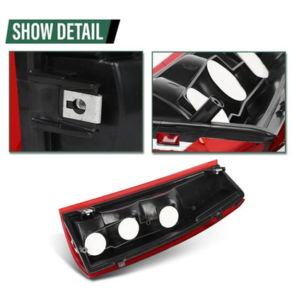 Solid Spare Tail Lights Brake Lamps w/o Bulbs Fit For 1988-2000 Chevy GMC C/K Left+Right
