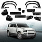 Solid Spare Fit For 20-24 Defender 110 Bumper Corner Side Skirt Fender Flare Body Kit