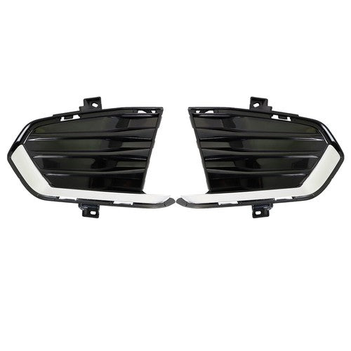 Solid Spare Fog Lamp Cover For Cadillac XT5 2017-2019 Black New Driver+Passenger Side Front