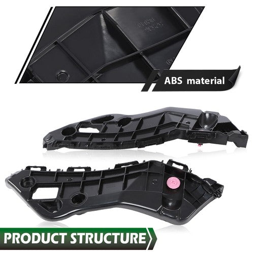 Solid Spare Fit For 2013-2015 Toyota RAV4 Front Bumper Retainer Bracket Left+Right Pair Set