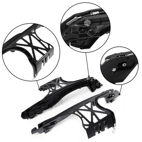 Solid Spare For Harley Touring 2014-2024 Saddle Bags Saddlebag Latch Hinge Lock Hardware Kit