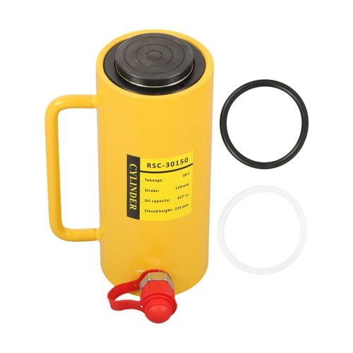 Solid Spare 6" Stroke Single Acting Lifting Cylinder 30Ton Portable Hydraulic Cylinder Jack