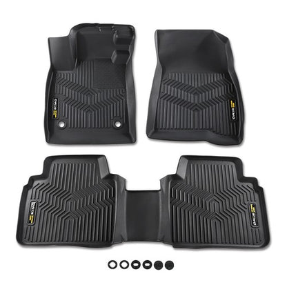 Solid Spare TPE Floor Mats Fit For 23-25 Honda Accord Hybrid All Weather Protection Liners