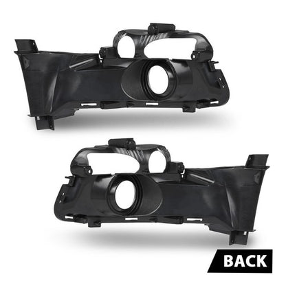 Solid Spare Fit For 2015-2017 Ford Mustang Fog Light Bezel Cover Trim Set Left & Right