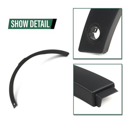 Solid Spare Fender Trim Molding Fit For 14-18 Land Rover Range Rover Evoque Front Left&Right