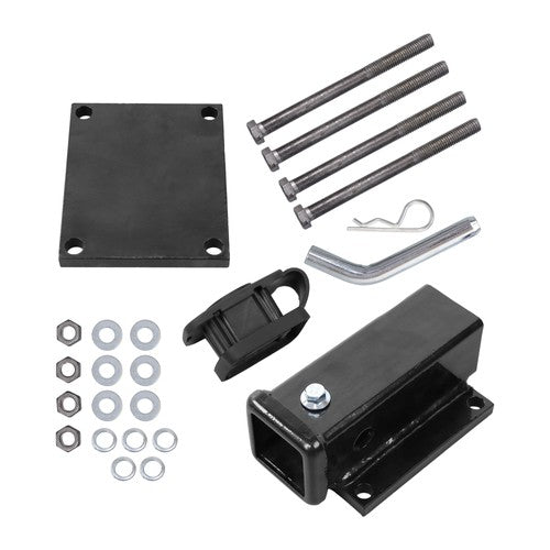 Solid Spare Brand New 4"- 4.5" Square Bolt-on Bumper Hitch Receiver 2 inch Receiver Opening