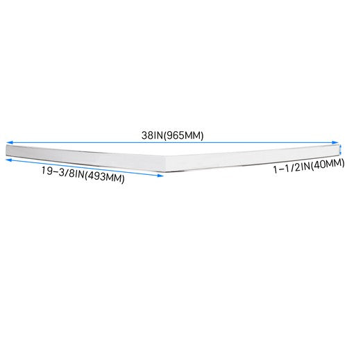 Solid Spare Chrome Hood Molding Trim Moulding For Cadillac SRX 2010-2016 Replace 22774203