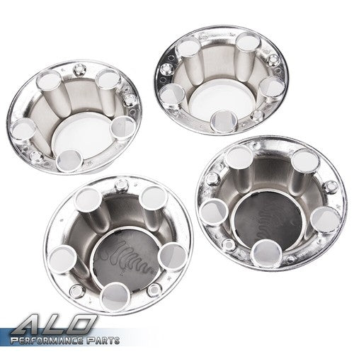 Solid Spare 4x4 Silver Wheel Center Hub Caps w/ Screws Fit For Ford F150/Bronco/Van
