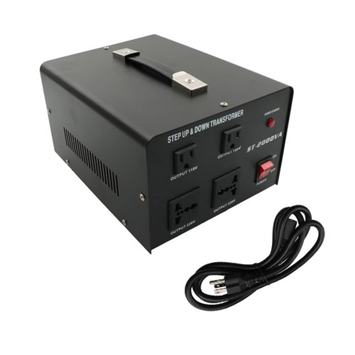 Solid Spare Voltage Converter Transformer 2000W Step Up/Down 220V-110V 110V-220V New