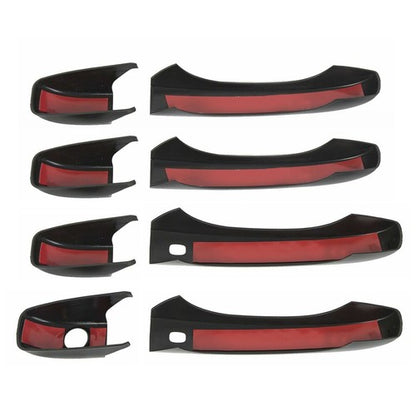 Solid Spare Glossy Black Door Handle Cover Set For Jeep Grand Cherokee/Dodge Durango 2011+
