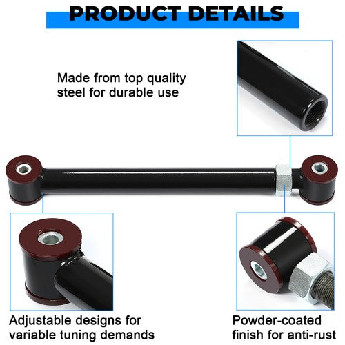 Solid Spare For Dodge Ram 94-09 4X4 Upgraded Adjustable Front Upper Lower Control Arms 0-6"