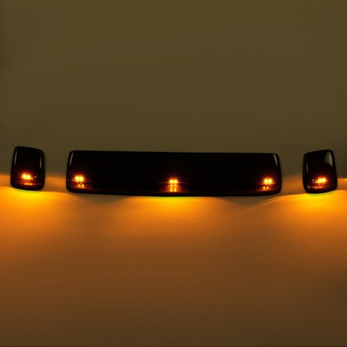 Solid Spare For Chevy Silverado GMC 2500HD 3500HD 2015-2019 Amber Cab Roof Marker LED Lights