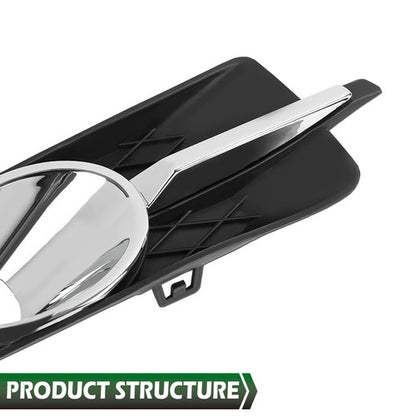 Solid Spare Bumper Fog Light Bezel Lamp Trim Fit For 2010-2013 Buick Lacrosse Left+Right