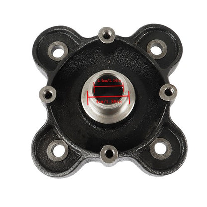 Solid Spare Rear Wheel Hub Machined Black for Polaris Ranger 570 900 1000 Diesel 5142964-067