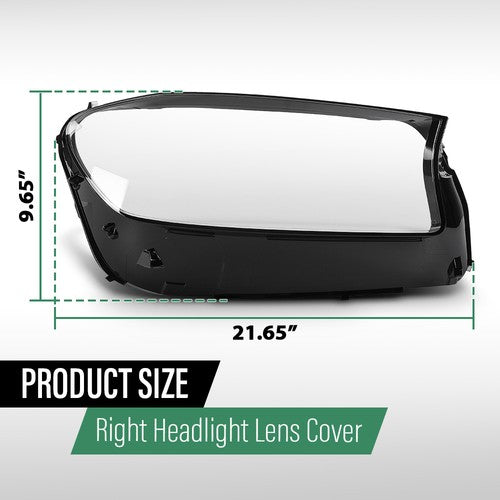 Solid Spare Headlight Replacement Lens Right Fit For 2020-2023 Mercedes-Benz GLS Class