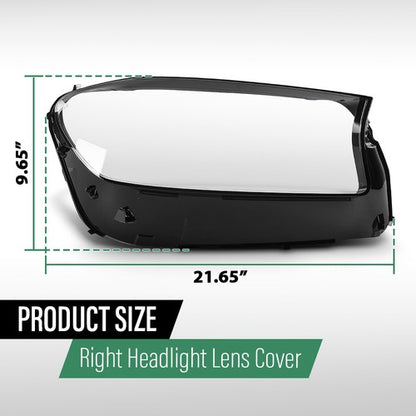Solid Spare Headlight Replacement Lens Right Fit For 2020-2023 Mercedes-Benz GLS Class