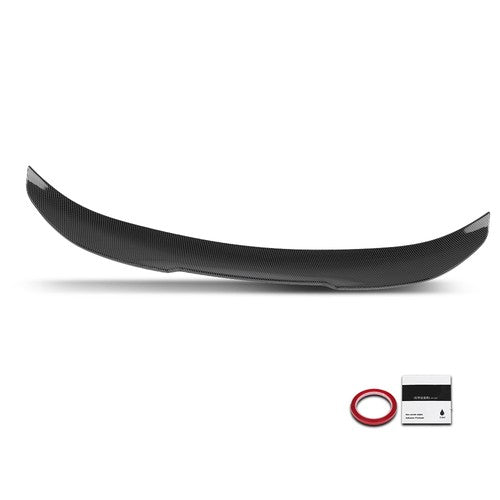 Solid Spare Fit For 06-11 BMW E90 3 Series 328i 335i Carbon Look PSM Style Rear Spoiler Wing