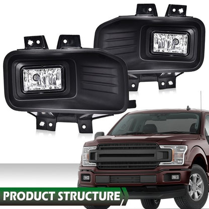 Solid Spare Halogen Fog Lights Driving Lamps Left& Right Pair Fit For Ford F150 Pickup 18-20