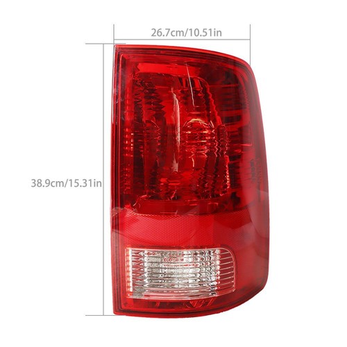 Solid Spare Brake Lamp Tail Light w/Bulbs Replace RH Side For 09-20 Dodge Ram 1500 2500 3500