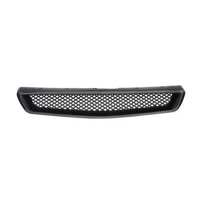 For 1999-2000 Honda Civic JDM Type R Black Mesh Front Hood Grille Grill 99-20