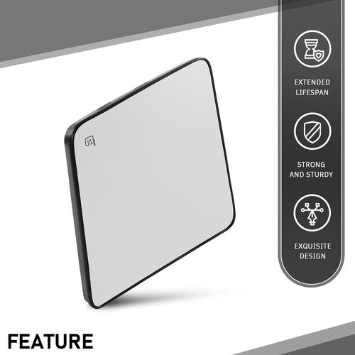 Solid Spare Fit For 08-16 Ford F250 F350 F450 Super Duty Upper Heated Tow Mirror Glass Left