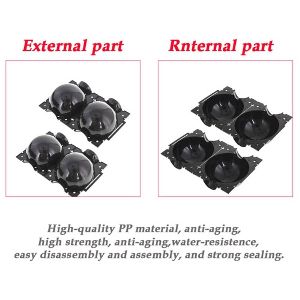 Solid Spare High Pressure Propagation Ball Plant Rooting Devices Growing Grafting Box 2 × S