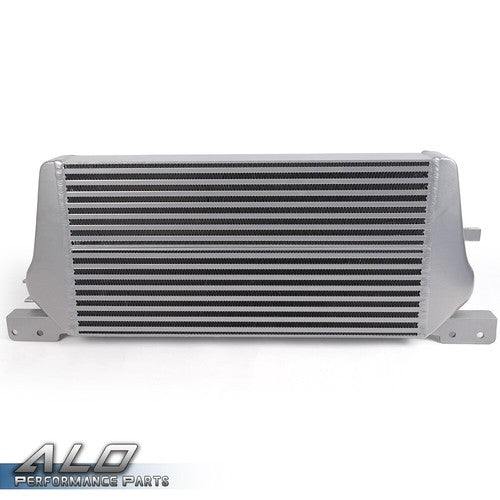 Solid Spare Aluminum Front Mount Intercooler Fit For 2015-2017 Ford Mustang 2.3L EcoBoost