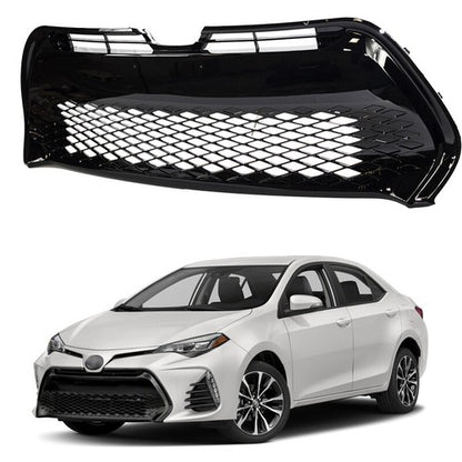 Front Bumper Lower Grille Grill Black Fit 2017 2018 2019 Toyota Corolla SE XSE