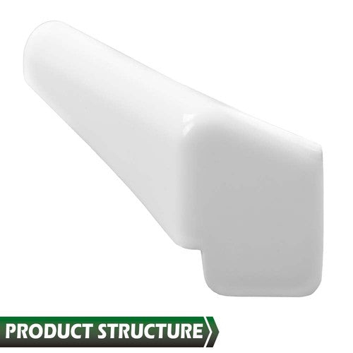 Solid Spare 4pcs RV Camper Rain Gutter Spout Extensions Long Version Left and Right White